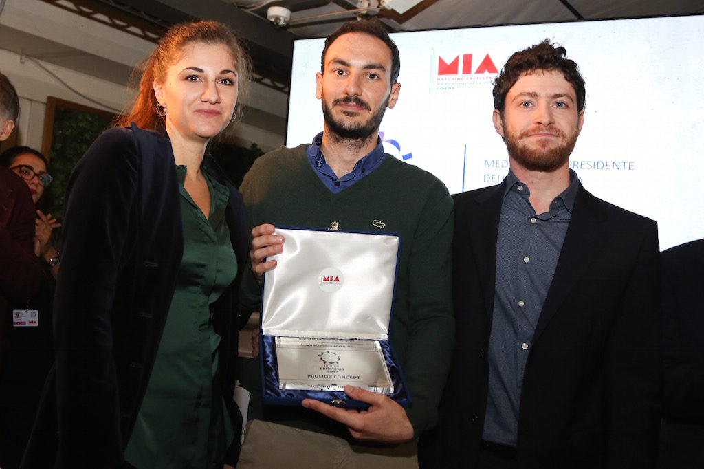 Angelica Farinelli, Lorenzo Righi and Gregorio Scorsetti, Carlo Bixio Award for the Best Concept for a TV series